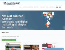 Tablet Screenshot of closerdesign.net